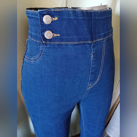 🍒 Air Space Side Zip Flair Skinny Jeans - Picture 3 of 11